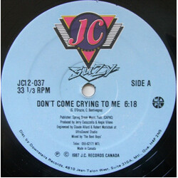 Suzy Q Don't Come Crying To Me USED VINYL 12INCH 33 S RPM