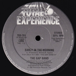 The Gap Band Early In The Morning USED VINYL 12INCH 33 S RPM