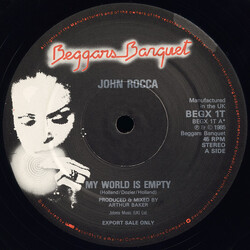 John Rocca My World Is Empty / Once Upon A Time USED VINYL 12INCH 45 RPM