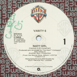 Vanity 6 Nasty Girl USED VINYL 12INCH 45 RPM