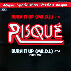 Risqué (2) Burn It Up (Mr. D.J.) USED VINYL 12INCH 45 RPM MAXI-SINGLE