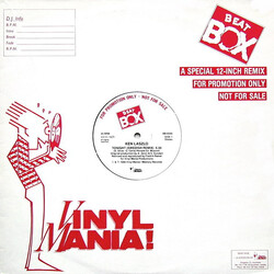 Ken Laszlo Tonight (Swedish Remix) USED VINYL 12INCH 45 RPM PROMO