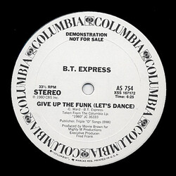 B.T. Express Give Up The Funk (Let's Dance) USED VINYL 12INCH 33 S RPM PROMO