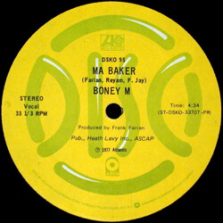 Boney M. Ma Baker USED VINYL 12INCH 33 S RPM PROMO