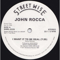 John Rocca I Want It To Be Real USED VINYL 12INCH 33 S RPM PROMO