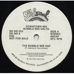 Bumblebee Unlimited The Bumble Bee Rap USED VINYL 12INCH 33 S RPM SINGLE PROMO STEREO
