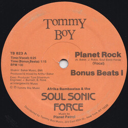 Afrika Bambaataa & Soulsonic Force / Planet Patrol Planet Rock USED VINYL 12INCH 33 S RPM
