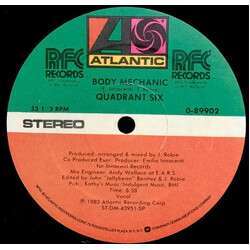 Quadrant Six Body Mechanic USED VINYL 12INCH 33 S RPM SINGLE STEREO