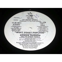 Ronnie Hudson & The Street People West Coast Poplock VINYL 12" USED