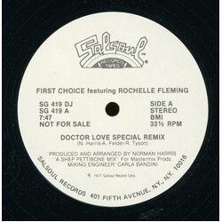 First Choice / Rochelle Fleming Doctor Love (Special Remix) USED VINYL 12INCH 33 S RPM PROMO STEREO