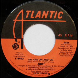 ABBA On And On And On USED VINYL 7INCH 45 RPM SINGLE