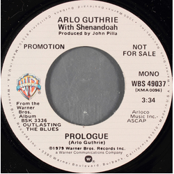 Arlo Guthrie / Shenandoah (2) Prologue Vinyl 7" USED