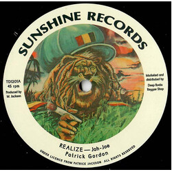Patrick Gordon (2) Realize USED VINYL 12INCH 45 RPM LIMITED EDITION REISSUE