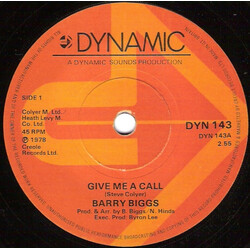 Barry Biggs Give Me A Call USED VINYL 7INCH 45 RPM