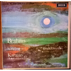 Johannes Brahms / Herbert von Karajan / Wiener Philharmoniker Symphony No. 3 / Tragic Overture Vinyl LP USED