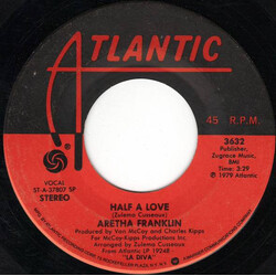 Aretha Franklin Half A Love / Only Star USED VINYL 7INCH 45 RPM SINGLE