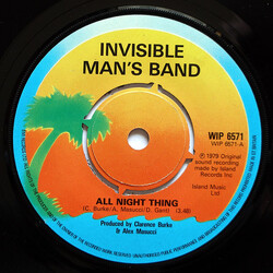 Invisible Man's Band All Night Thing USED VINYL 7INCH