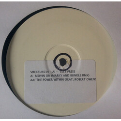 Artificial Intelligence Movin' On (DJ Marky And Bungle Remix) /  The Power Within USED VINYL 12INCH PROMO TEST PRESSING WHITE LABEL