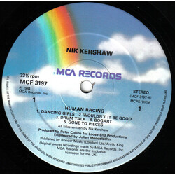 Nik Kershaw Human Racing Vinyl LP USED