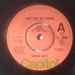 Susan Raye Honey Toast And Sunshine USED VINYL 7INCH 45 RPM SINGLE PROMO