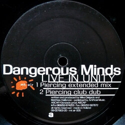 Dangerous Minds Live In Unity USED VINYL 12INCH