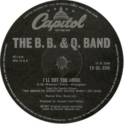 The Brooklyn, Bronx & Queens Band I'll Cut You Loose / Starlette USED VINYL 12INCH 45 RPM