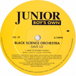 Black Science Orchestra Save Us USED VINYL 12INCH 33 S RPM SINGLE