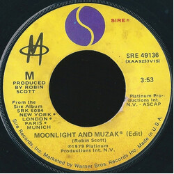 M (2) Moonlight And Muzak / Woman Make Man USED VINYL 7INCH 45 RPM SINGLE