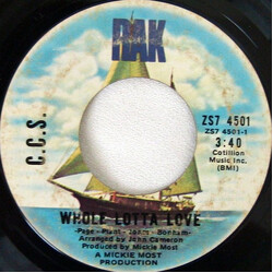 CCS Whole Lotta Love USED VINYL 7INCH 45 RPM SINGLE STYRENE