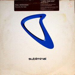 Full Intention / The Rule I Need Your Love (Body Music) VINYL 12" USED