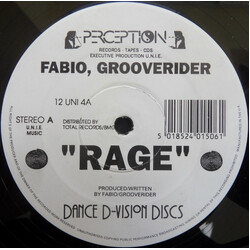 Fabio / Grooverider Rage VINYL 12" USED