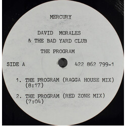 David Morales & The Bad Yard Club The Program USED VINYL 12INCH 33 S RPM PROMO