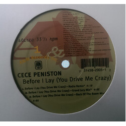 Ce Ce Peniston Before I Lay (You Drive Me Crazy) (The Grand Jury Remixes) USED VINYL 12INCH