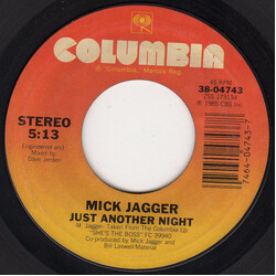 Mick Jagger Just Another Night USED VINYL 7INCH 45 RPM SINGLE STYRENE