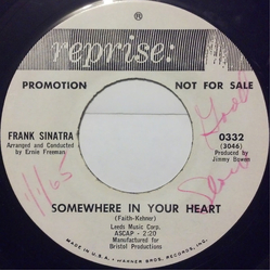 Frank Sinatra Somewhere In Your Heart / Emily Vinyl 7" USED