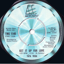 Tata Vega Get It Up For Love / I Just Keep Thinking About You Baby USED VINYL 7INCH SINGLE 45 RPM