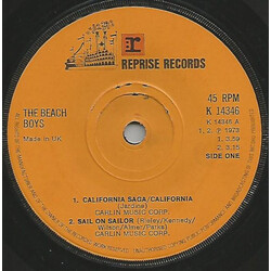 The Beach Boys California Saga / California USED VINYL 7INCH 45 RPM EP