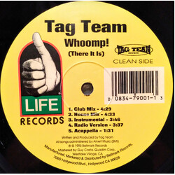 Tag Team Whoomp! (There It Is) USED VINYL 12INCH MAXI-SINGLE