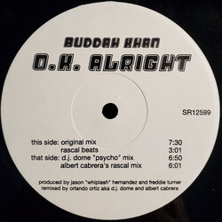 Buddah Khan O.K. Alright USED VINYL 12INCH 33 S RPM TEST PRESSING