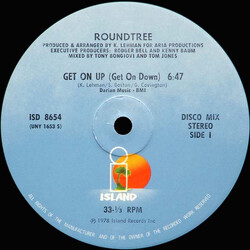 Roundtree Get On Up (Get On Down) USED VINYL 12INCH 33 S RPM
