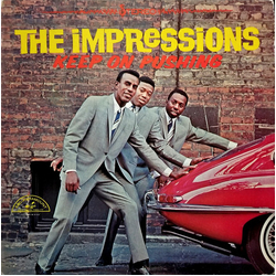 The Impressions Keep On Pushing Vinyl LP USED
