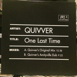 Quivver One Last Time USED VINYL 12INCH 33 S RPM
