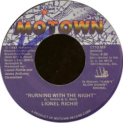 Lionel Richie Running With The Night USED VINYL 7INCH 45 RPM
