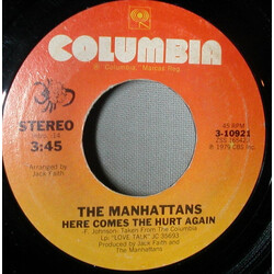 Manhattans Here Comes The Hurt Again USED VINYL 7INCH 45 RPM