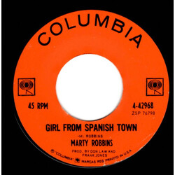 Marty Robbins Girl From Spanish Town / Kingston Girl USED VINYL 7INCH 45 RPM