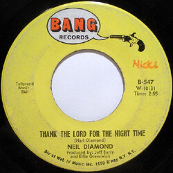 Neil Diamond Thank The Lord For The Night Time USED VINYL 7INCH 45 RPM
