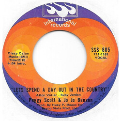 Peggy Scott & Jo Jo Benson Let's Spend A Day Out In The Country USED VINYL 7INCH 45 RPM