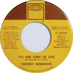 Smokey Robinson It's Her Turn To Live USED VINYL 7INCH 45 RPM