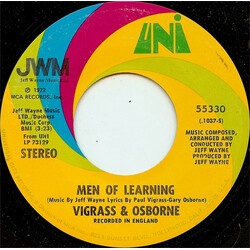 Vigrass & Osborne Men Of Learning USED VINYL 7INCH 45 RPM STEREO