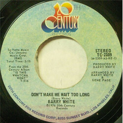 Barry White Don't Make Me Wait Too Long USED VINYL 7INCH 45 RPM